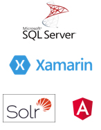 Exposure on MSSQL, Angular JS, SOLR and Xamarin